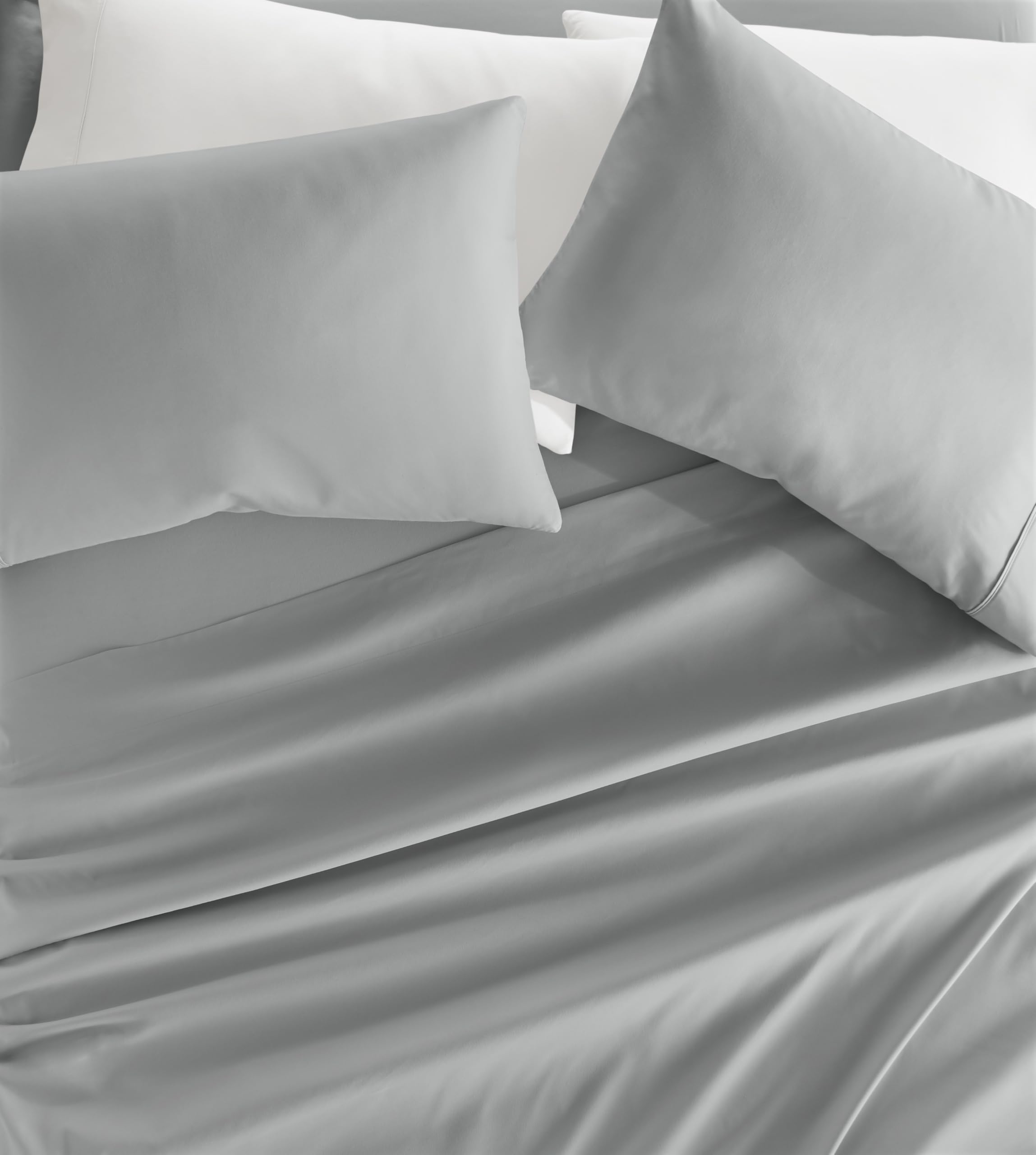 ienjoy Home Hotel Collection 4 Piece Sheet Set, King, Light Gray