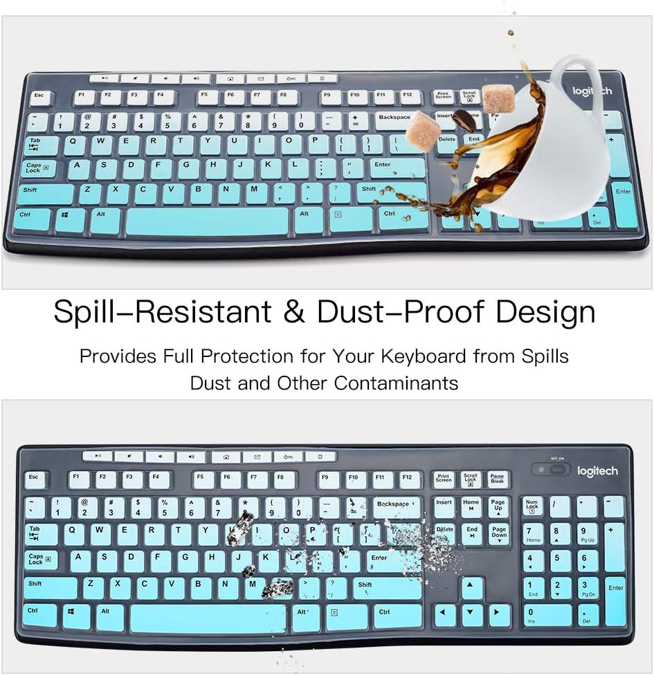 Amazon キーボードカバースキン Logitech K270 Mk270 Mk275 Mk295 K260 Mk260 K0 Mk0 Mk0 キーボードスキン Logitechキーボードアクセサリー 超薄型ソフトキーボードプロテクター ミントグリーン 米国配列 Imcomor キーボード マウスセット 通販