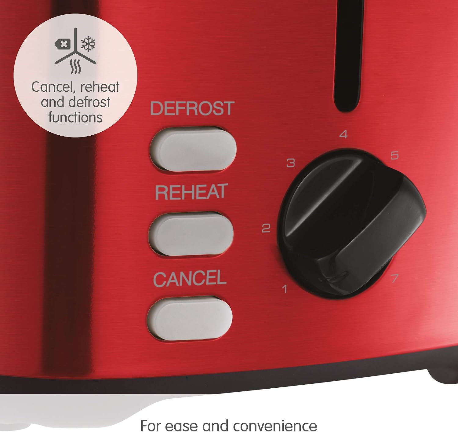 Morphy Richards Equip 2 Slice Toaster, Defrost and Reheat, Browning Controls, Variable Wide Slots, Removable Crumb Tray - Image 5