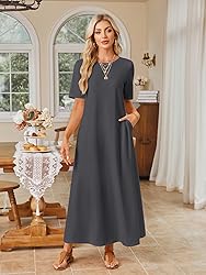 MEROKEETY Women's 2025 Spring Summer Casual Maxi