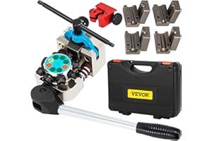 VEVOR Brake Line Flaring Tool, 45 Degree Single, Double, and Bubble Flares for 3/16", 1/4", 5/16" and 3/8" Tube Size, Suitabl