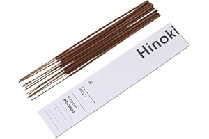 YIELD DESIGN Yield Incense Sticks – Pack of 15 Non Toxic Incense Sticks for Meditation & Clarity - Calming Aromatherapy Sticks with Earthy and Smokey Notes – 1 Hour Burn Time, Hinoki Scent