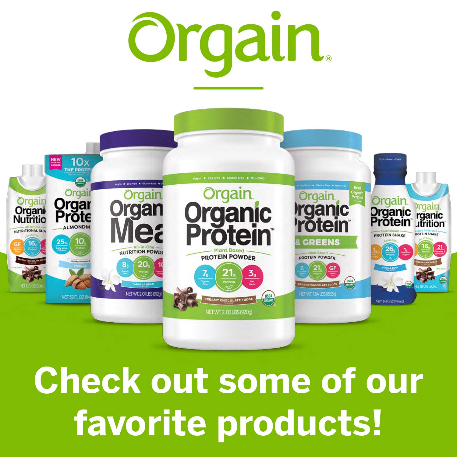 Orgain Organic Vegan Plant Based Nutritional Shake, Smooth Chocolate - Meal Replacement, 16g Protein, 21 Vitamins & Minerals, Dairy Free, Gluten Free, 11 Ounce, 12 Count (Packaging May Vary) : Grocery & Gourmet Food