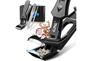 GJNL Toenail Clippers Stocking Stuffers 2025 Gifts for Men Women, Upgrade Angled Nail Clippers for Seniors Thick Toenails, Toe Nail Clippers for Men with Wide Jaw, Christmas Xmas Presents Gifts for Adults