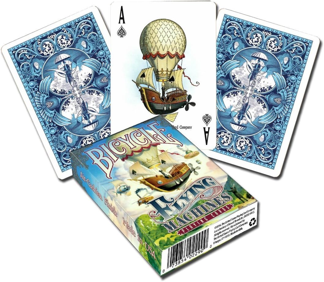 Bicycle Flying Machines Playing Cards - 1 Sealed Blue Deck