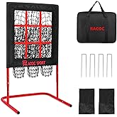 9 Hole Pitching Net with Strike Zone, Adjustable Baseball Pitching Target, Heavy Duty Softball Net Training Equipment