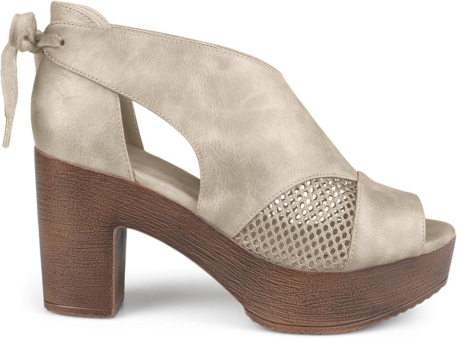 high heel platform clogs