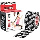RockTape 71180 Athletic Tapes & Wraps, Black Logo, 2" x 16.4' (5cm x 5m)