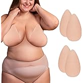 2 Pairs Invisible Breast Lift Tape Adhesive Sticky Push Up Bra Breast Lift Pasties for C-F Cup Large Breast