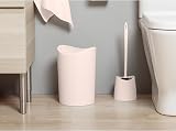 TATAY 6L Bathroom Bin with Swing Lid Beige 19x19x28 cm Spain Made view 4