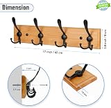GlazieVault Coat Hooks for Wall 2 Pack Stainless Steel Heavy Duty view 2