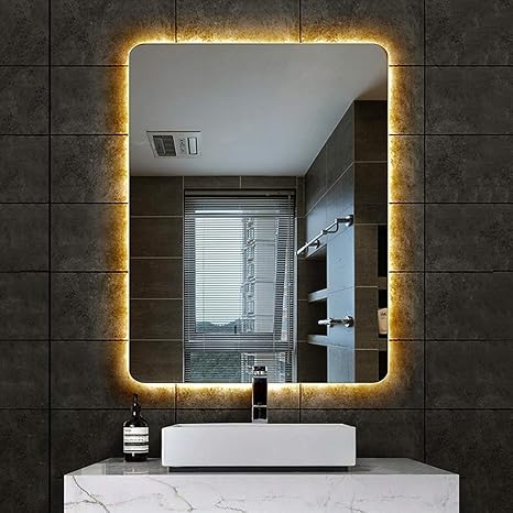 Badezimmer Wandspiegel Von hinten beleuchteter Badspiegel mit LED-Hintergrundbeleuchtung