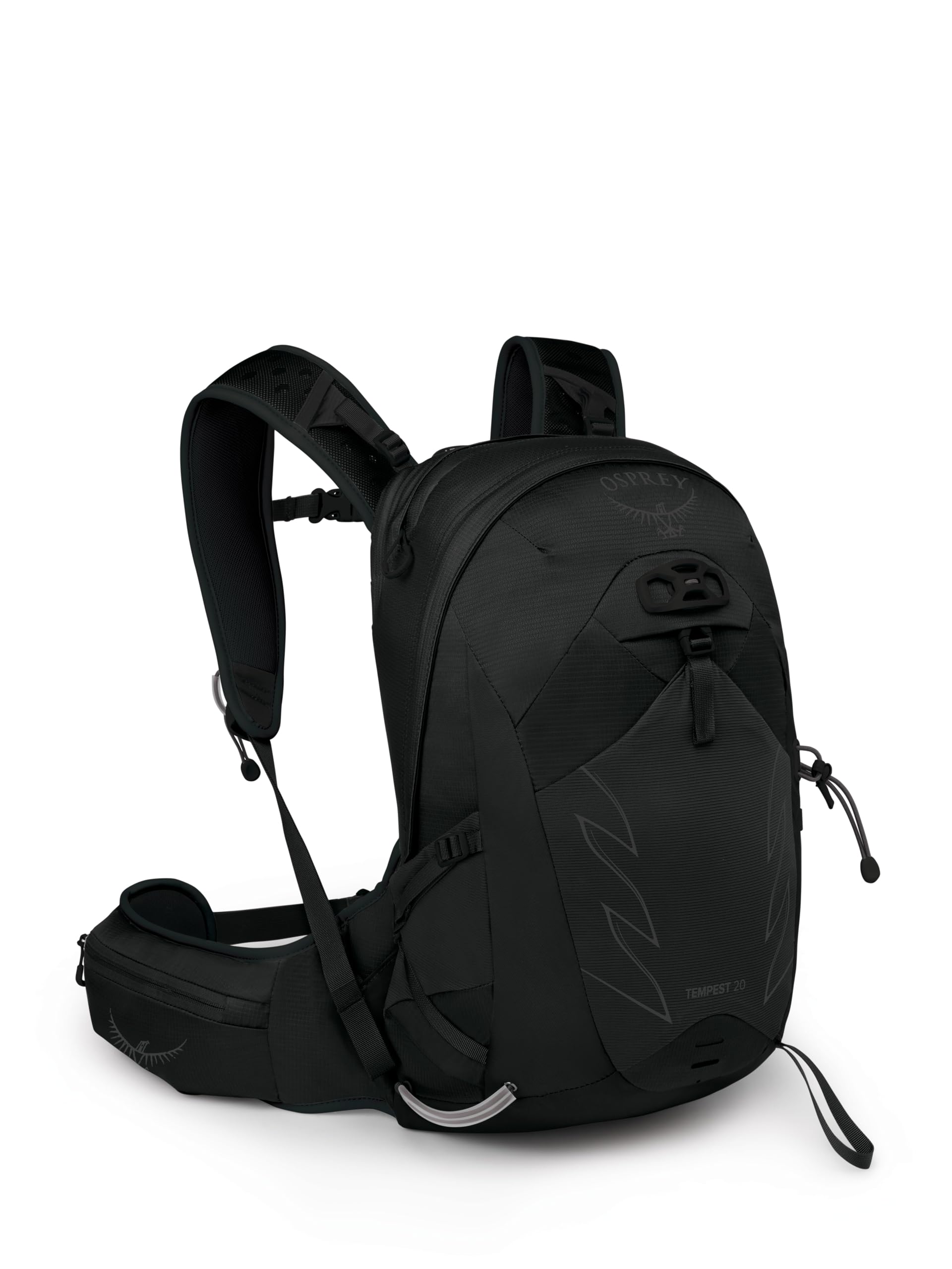 Osprey Tempest 20L Women's Hiking Backpack with Hipbelt, Stealth Black, WXS/S, Extended Fit Image