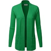 LALABEE Women's Open Front Pockets Knit Long Sleeve Sweater Cardigan(S~3XL)