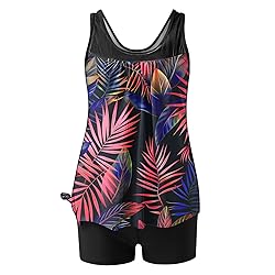 Tankini Swimsuits for Women Tummy Control Blouson