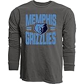 Blue 84 NBA Unisex-Adult NBA Officially Licensed Long Sleeve T-Shirt Ringspun Bold Black