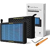 CYBERBEANS Cabin Air Filter for Tesla Model 3/Y, HEPA Activated Carbon | 2-Pack Replacement Set, Reduces Cabin Odors, Fits Model 3/Y 2017-2027 Incl. Standard, Juniper &amp; Highland, AC Accessories