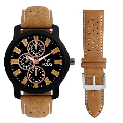 Analog Black Dial Mens Watch Fifty Seven-57