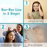 Adamson Lice Comb with Magnifying Glass Stainless Steel Blue view 4