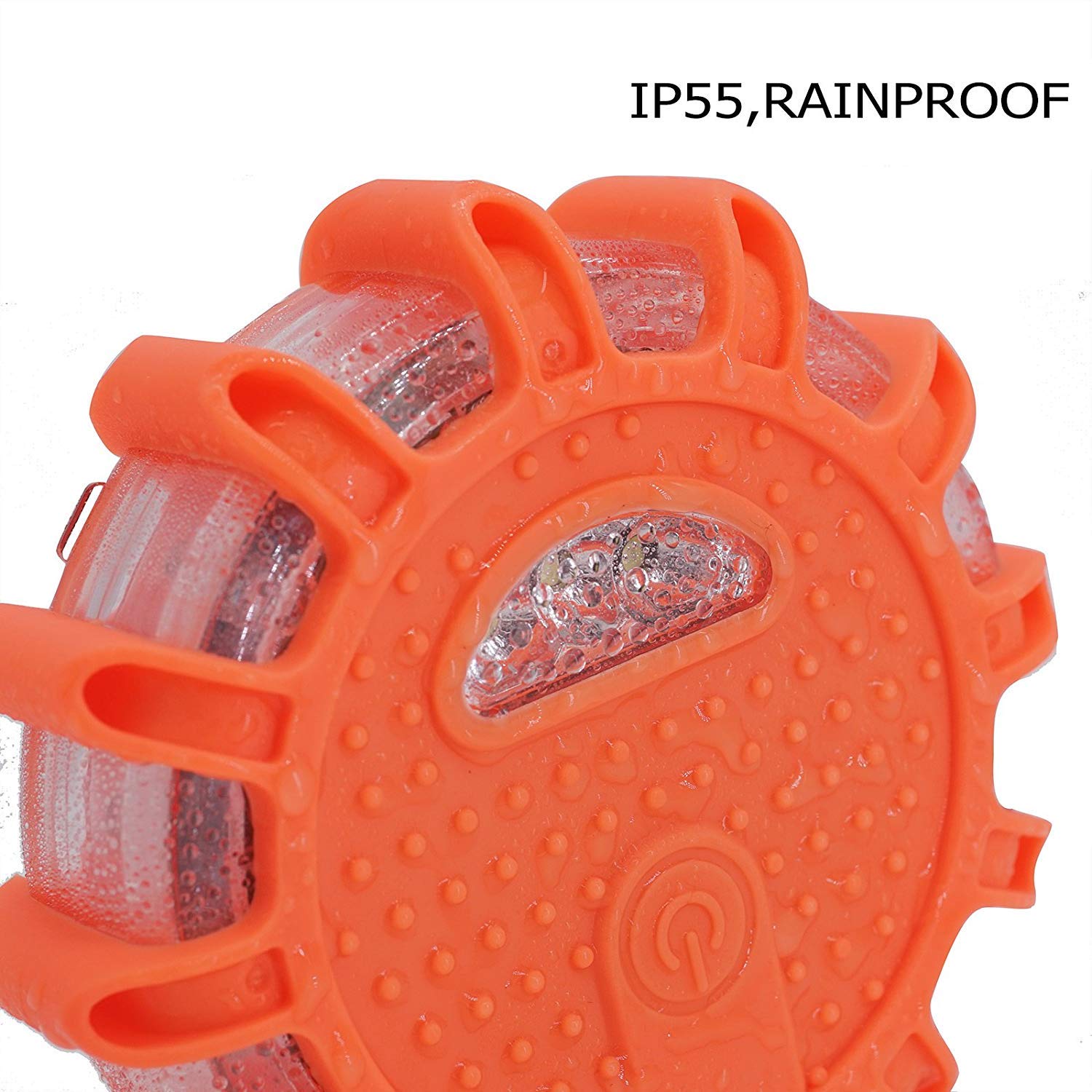 AOLULASIC Road LED Lighting (2 Packages) Emergency Beacon Safety Lighting Flashing Warning Light for car Truck Marine Hook and Magnetic Base (2 Packs, Orange)