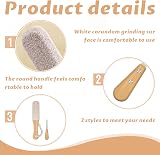 Nuqin 2pk Pumice Stone for Feet - Double Sided Foot File for Dead Skin view 3