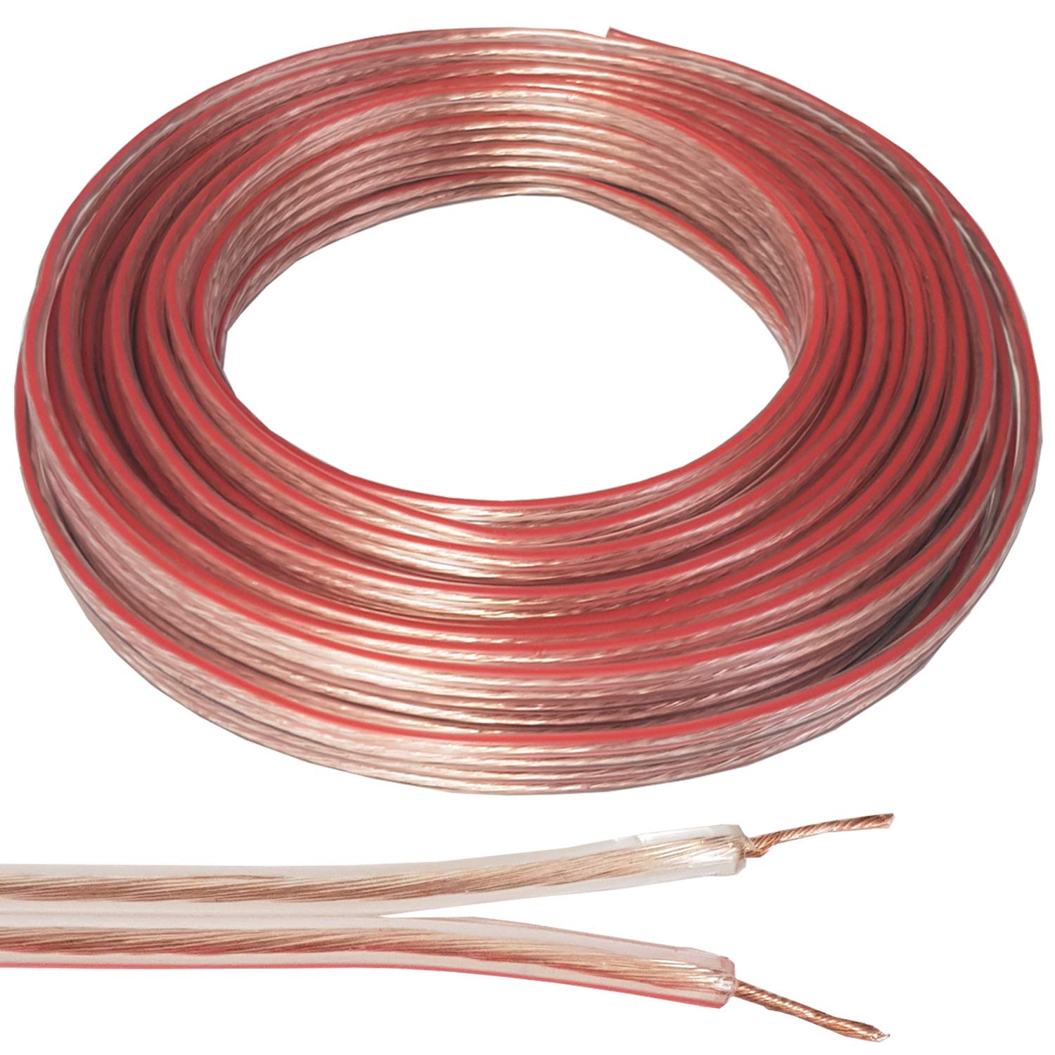 10m Speaker Cable - 0.75mm 19 AWG-Car HiFi Audio Wire Reel CCA Loud Surround Sound - Loops