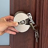 Door Knob Lockout Device - Child Safety Cover For Round Knobs, No Drilling Required (Padlock Not Included)
