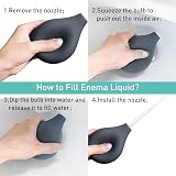 TopQuaFocus 8oz Enema Bulb Kit with 4 Replaceable Nozzles Silicone view 8