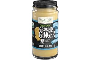Frontier Co-op Organic Ginger Root Powder, 1.31 Ounce Bottle, Spicy Sweet Powder For Food & Tea, Finely Ground, Kosher