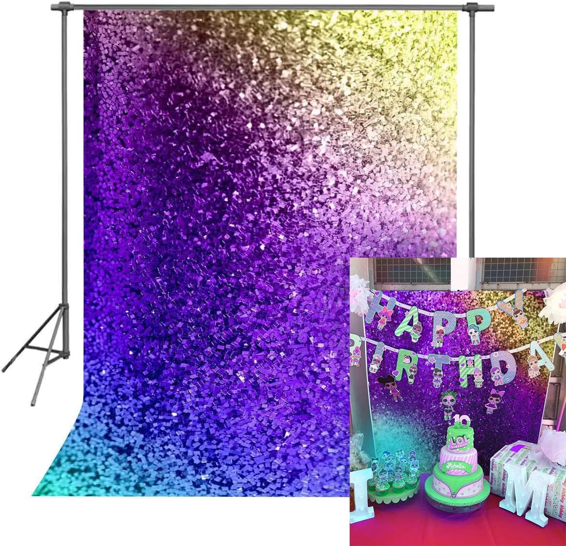 FUERMOR Background 5x7ft Colorful Photography Backdrop Makeup Photo Video Props Beautiful Design GEFU854