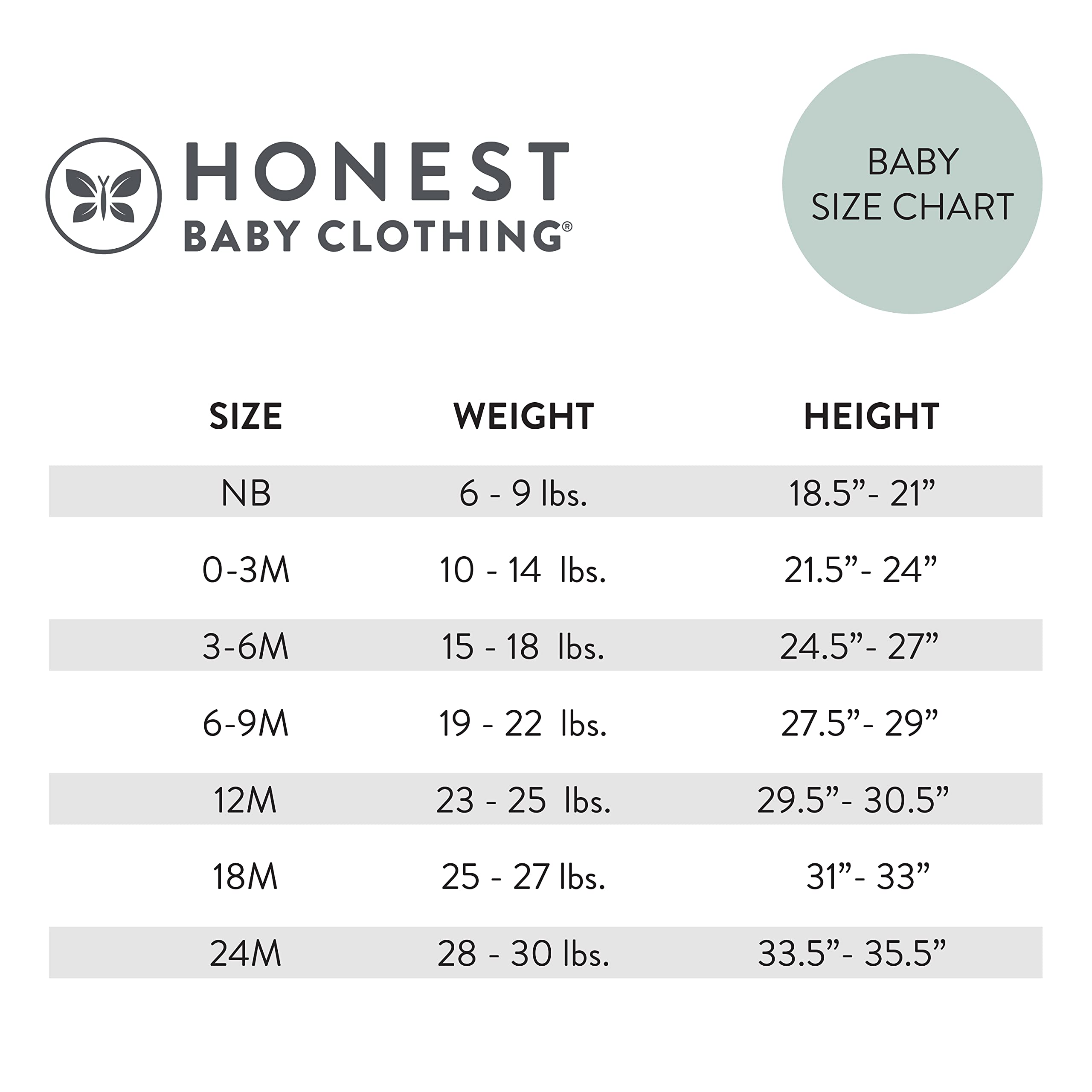 HonestBaby HonestBaby 3-pack Short Sleeve Bodysuits One-piece 100% Organic Cotton for Infant Baby Boys, Girls, Unisex