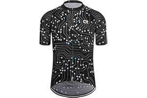 Coconut Ropamo CR Mens Cycling Jersey Short Sleeve Road Bike Shirt with 3+1 Zipper Pockets Breathable Quick Dry