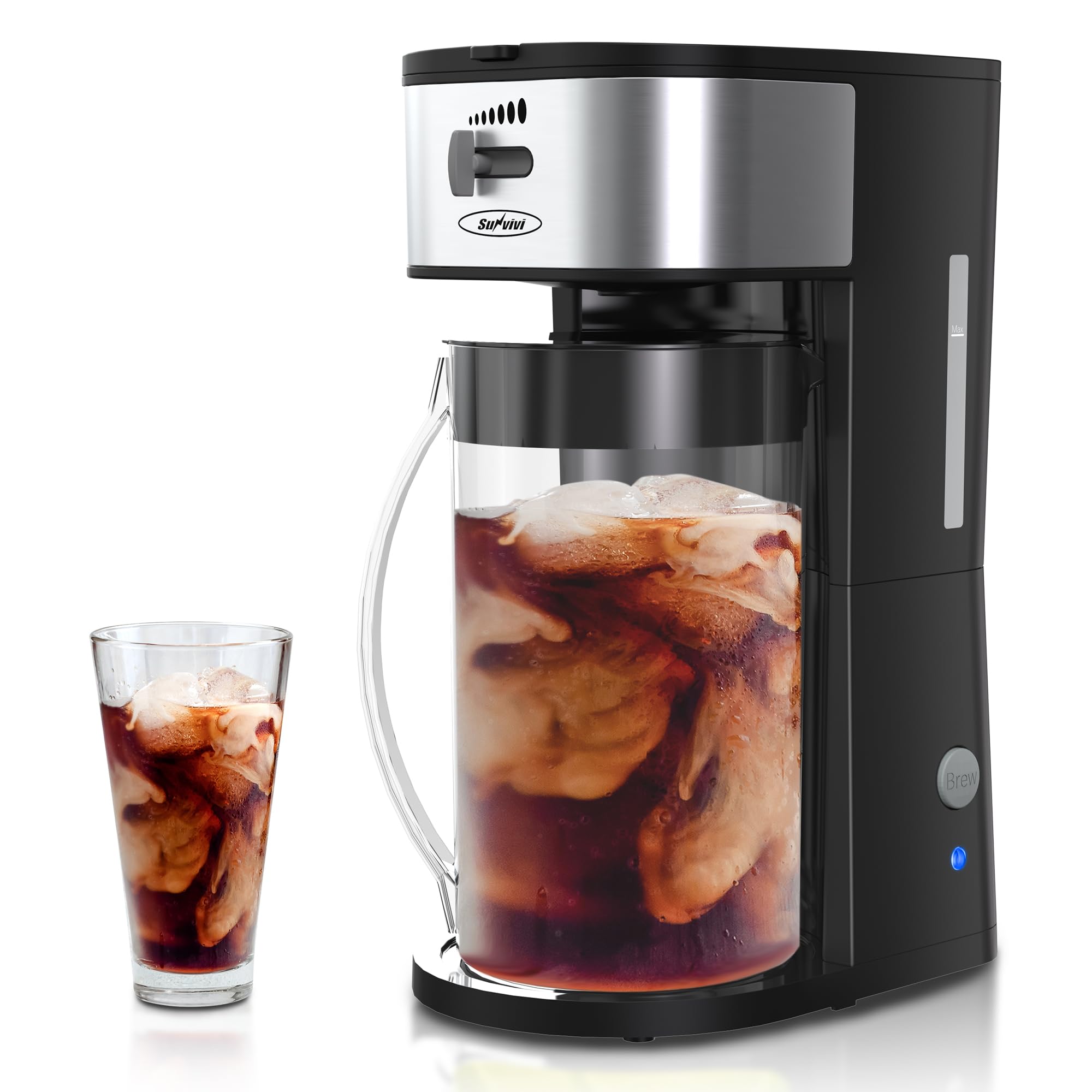 Photo 1 of ****SIMILAR***SUNVIVIPRO 3-in-1 Coffee and Tea Machine Brewing System with 2.5 Quart Pitcher, Iced Tea Maker and Iced Coffee Maker, Strength Selector, Perfect For Tea, Coffee, Lattes, Lemonade