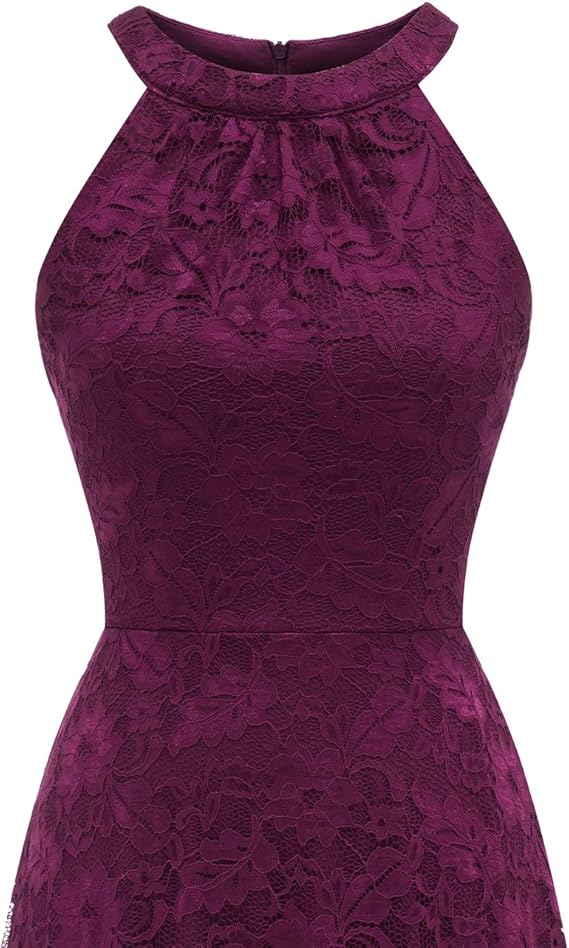 Neckholder Spitzenkleid