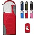 Elevon Sleeping Bag for Adults Teens Kids Cold Warm Weather, Portable Waterproof & Lightweight, Compact with Compression Sack, for 3-4 Seasons Camping, Backpacking, Hiking, Travel, Indoors Outdoors