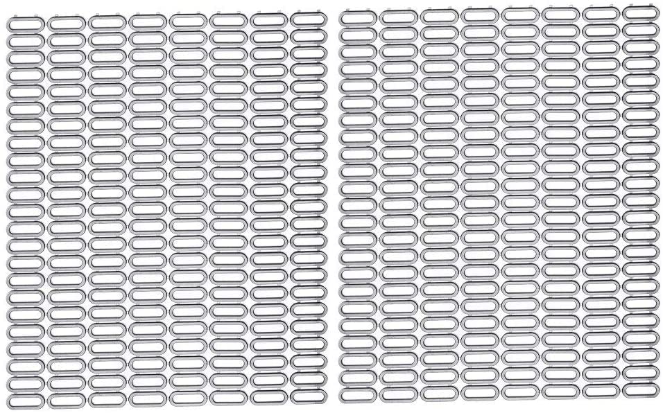 Photo 1 of ***PARTIAL SET ONLY 1*** YBM Home 2-Pack Kitchen Sink Grid Plastic Protector Mat Pad Protect Surfaces and Dishes, Non-Skid Dish Protector with Quick Draining Holes, Gray