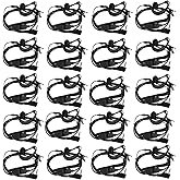 Retevis Volume Adjustment Controls Walkie Talkie Earpiece with Mic, Coil Tube, for RT22 RT68 RT21 H-777 H777H, Compatible with Pxton Baofeng BF-T26 Kenwood Two Way Radio, 2 Way Radio Earpiece(20 Pack)