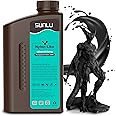 SUNLU 3D Printer Resin, Strong Durable Nylon Like 3D Resin for LCD DLP SLA Resin 3D Printers, 395-405nm UV Light Curing 3D Printing Liquid Photopolymer Resin, Good for Functional Parts, 1000g, Black
