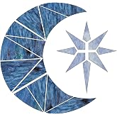 Moon and Star Pre-Cut Stained Glass Kit