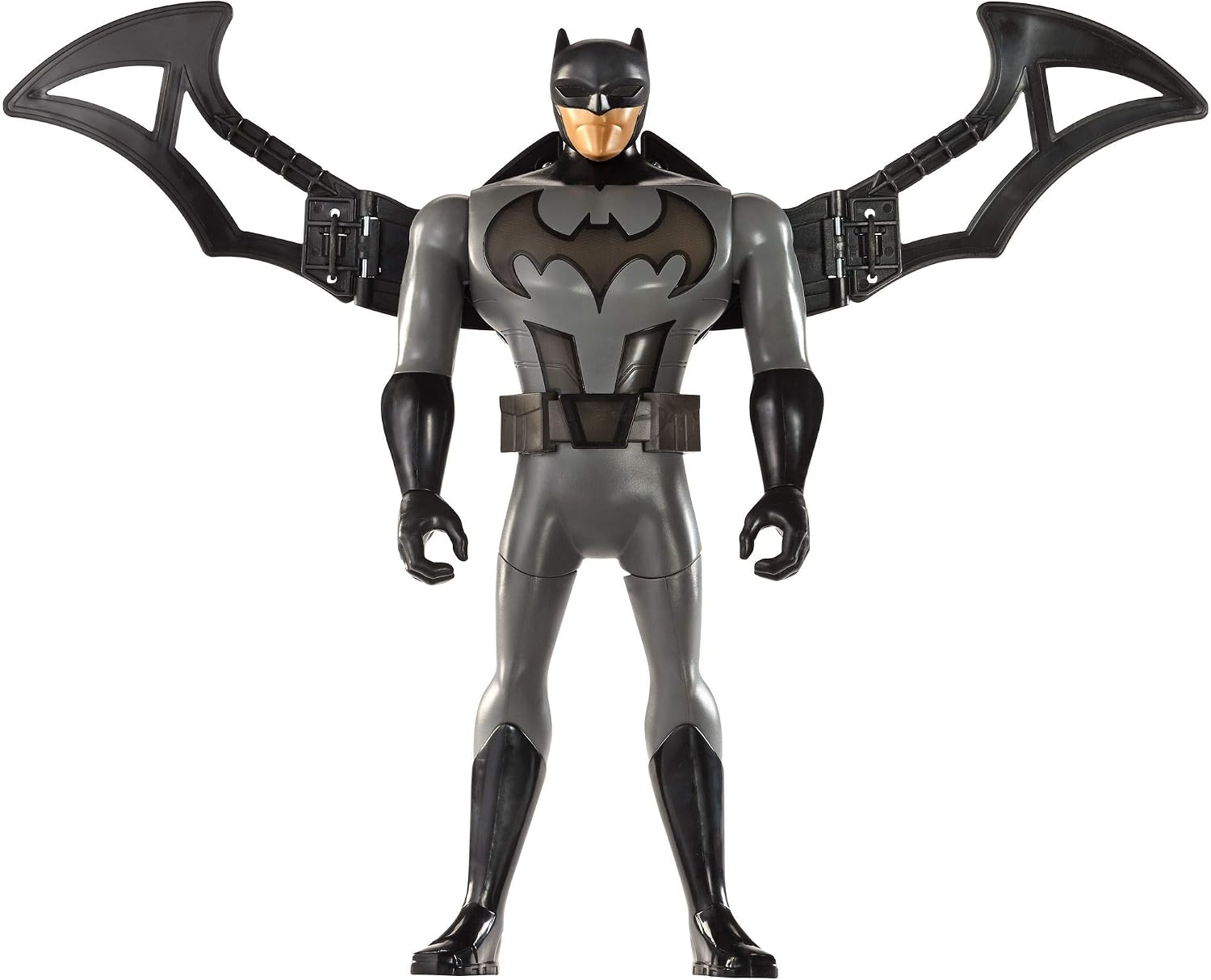 Mattel DC Justice League Batman Actionfigur – Ca. 30 Cm Groß, Mit Beweglichen Knien, Stoffumhang & Neuem Design