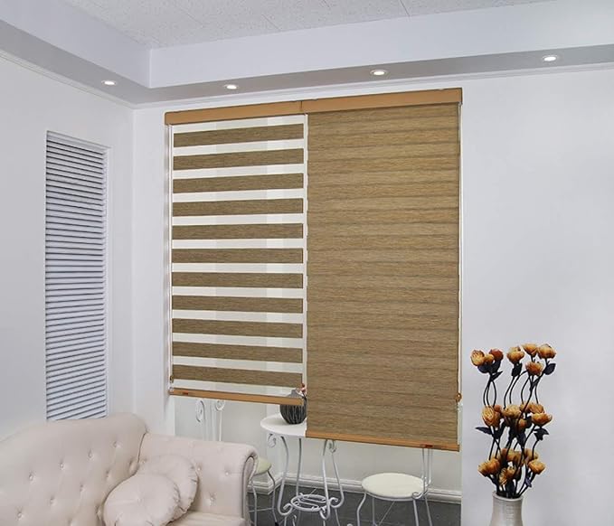 Buy Zebra Polyester Blinds for WindowsBeige Online at Low Prices in