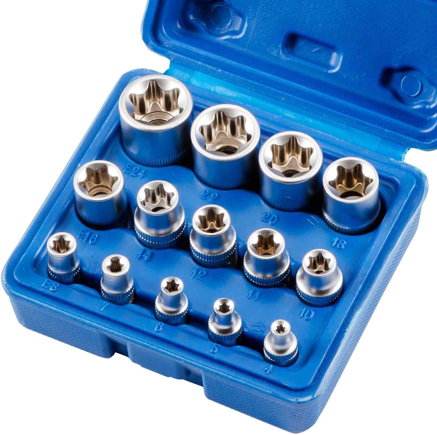 Female E Star Torx Socket Set E4E24 ETorx External Hex Socket Insert