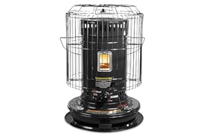 KEROHEAT Sengoku Indoor & Outdoor Kerosene Heater, 23,500 BTU, Portable Use, Black - Cordless Heater for Home, Garage, Basement, and Camping