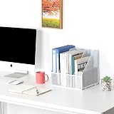 EasyPAG Desk Organizer White 4 Compartments A4 Magazine File Holder Mesh view 5