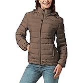 YZG Down Jacket for Women Lightweight Long Sleeve Quilted Puffer Coat with Detachable Hooded