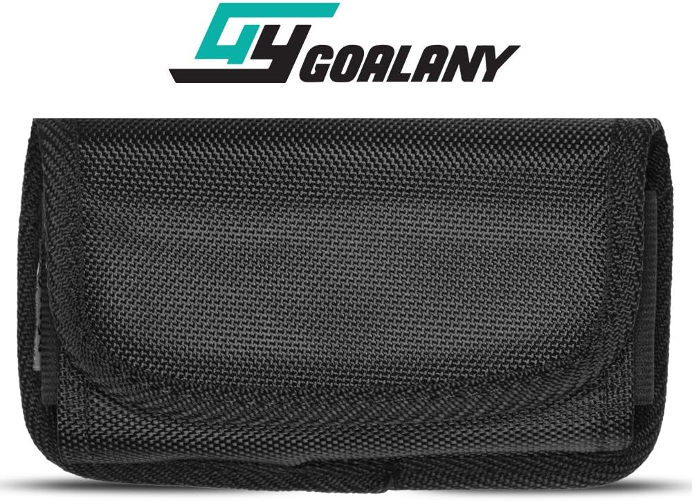 GOALANY iPhone 8, iPhone X 7 Holster Case, Universal Holster + Fastening Tape Closure w/belt clip holder for Small Phone, iPhone 6s 6 SE 5S 5, Galaxy S9 S8 S7 S6 S5 and work with most slim case (S3)