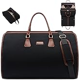 LOVEVOOK Garment Bags for Travel,3 in 1 Garment Duffle Bags for Travel with Shoe Pouch,Carry on Garment Bag for Women Men,Hanging Suitcase Suit Dress Business Travel Bag Weekender Bag
