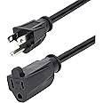 StarTech.com 15 ft Extension Cord - 16 AWG Power Extension Cable Cord - NEMA 5-15R to NEMA 5-15P - Power Supply Cord (PAC10115), 15 ft / 4.5 m