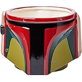 Silver Buffalo Star Wars Boba Fett’s Helmet with Battle Scars Ceramic 3D Sculpted Mug, 20 Ounces