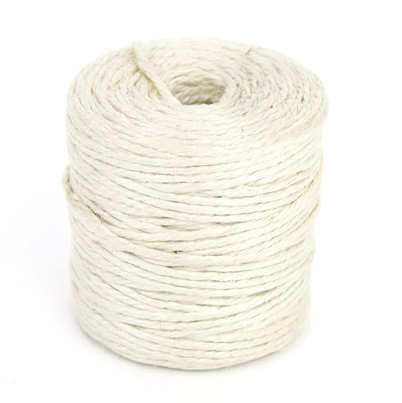 KelToy Jute Rope 3 Ply 75yd/SpoolIvory